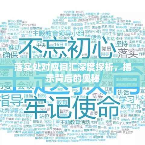 落实处对应词汇深度探析,揭示背后的奥秘