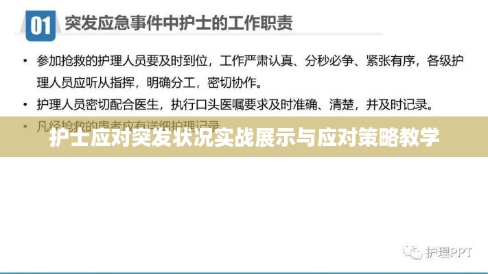 护士应对突发状况实战展示与应对策略教学