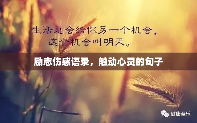 励志伤感语录，触动心灵的句子